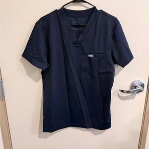 Figs Men's Dark Blue Short Sleeve Tee